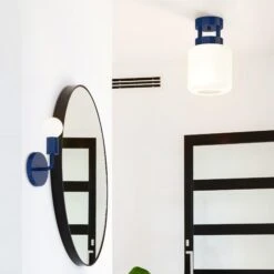 Color Maxo Flush Mount 8" 24 Color Maxo Flush Mount 8" -Cozy Light World scene snug sconce maxo flush 8 black cobalt 1x1 ad 2079a905 0993 492e 8e3c 6e2064648194