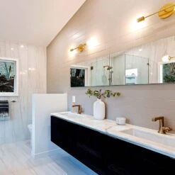 Scepter Sconce 18" 16 Scepter Sconce 18" -Cozy Light World scepter sconce 18 brass bathroom vanity lighting dutton brown space by haig youredjian photo by greg frost photography 1 square