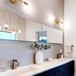 Scepter Sconce 18" 15 Scepter Sconce 18" -Cozy Light World scepter sconce 18 brass bathroom vanity lighting dutton brown space by haig youredjian photo by greg frost photography 2