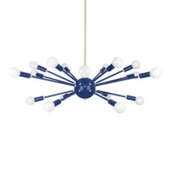 Color Elliptical Sputnik Chandelier 34 Color Elliptical Sputnik Chandelier -Cozy Light World sputnik chandelier elliptical cobalt brass 1