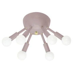 Color Sputnik Flush Mount -Cozy Light World sputnik flush mount brass barely