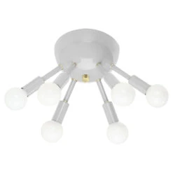 Color Sputnik Flush Mount -Cozy Light World sputnik flush mount brass chalk