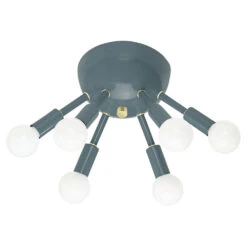 Color Sputnik Flush Mount -Cozy Light World sputnik flush mount brass lagoon