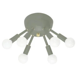 Color Sputnik Flush Mount -Cozy Light World sputnik flush mount brass spa 1