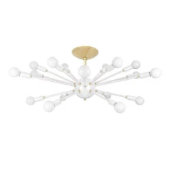 Color Elliptical Sputnik Flush Mount