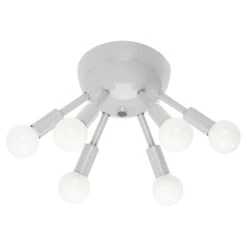 Color Sputnik Flush Mount -Cozy Light World sputnik flush mount nickel chalk