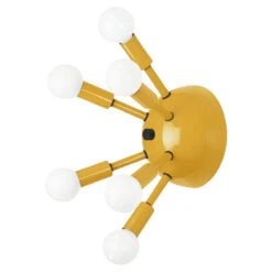 Color Sputnik Sconce -Cozy Light World sputnik sconce black ochre 1