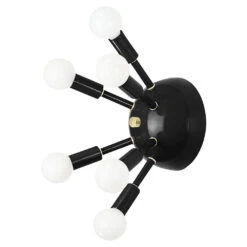 Color Sputnik Sconce -Cozy Light World sputnik sconce brass black 1