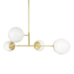 Status Chandelier 35" 14 Status Chandelier 35" -Cozy Light World status globe chandelier brass white 1