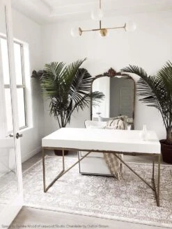 Status Flush Mount 35" 9 Status Flush Mount 35" -Cozy Light World status globe flush mount lighting dutton brown space by brooke wood leawood studio