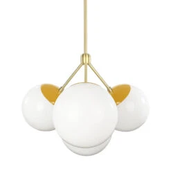 Color Tetra Chandelier -Cozy Light World tetra globe chandelier brass ochre white 1 2086eeb5 c4cf 4070 8510 adb0824d2e44