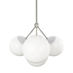 Color Tetra Chandelier -Cozy Light World tetra globe chandelier nickel chalk white 1
