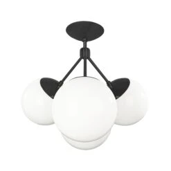 Tetra Flush Mount 9 Tetra Flush Mount -Cozy Light World tetra globe flush mount black white 1 3595fe27 0988 4aeb be53 79cb8eb676b6