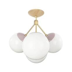 Color Tetra Flush Mount 35 Color Tetra Flush Mount -Cozy Light World tetra globe flush mount brass barely white 1