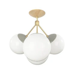 Color Tetra Flush Mount 27 Color Tetra Flush Mount -Cozy Light World tetra globe flush mount brass spa white 1