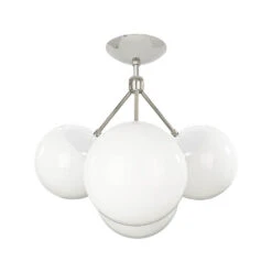 Color Tetra Flush Mount 37 Color Tetra Flush Mount -Cozy Light World tetra globe flush mount nickel white white 1