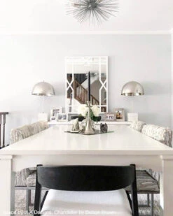 Urchin Flush Mount 20" -Cozy Light World urchin chandelier 20 silver JLA Designs jodi berger dining room scene dutton brown 1