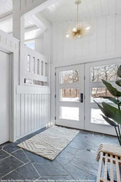 Urchin Chandelier 27" 10 Urchin Chandelier 27" -Cozy Light World urchin chandelier 27 gold lighting by dutton brown space by fox homes photo by press play media